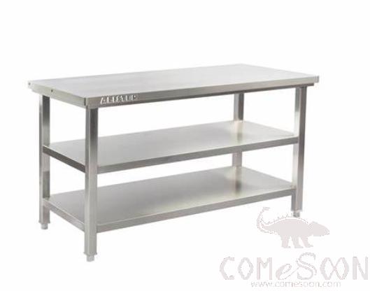 Ss Work Table with 2 Under Shelves, 800*700*850mm