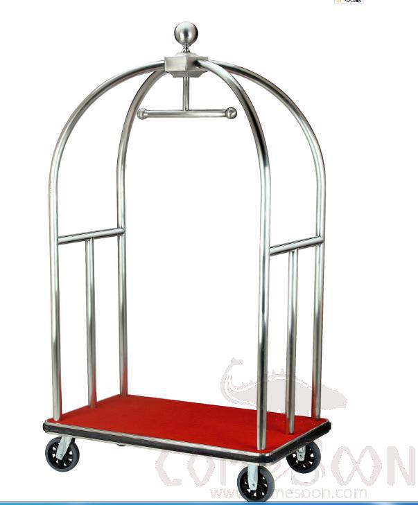 Luggage Trolley-304 Stainless Steel, 1050*610*1860mm, Lobby Luggage Trolley
