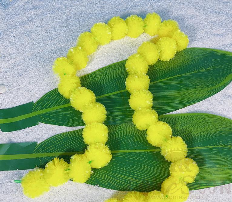 String of Simulation Flowers, Yellow, L150cm