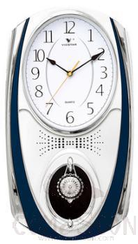 818c - Flower - Wall Clock, ABS, L50*W27.5cm