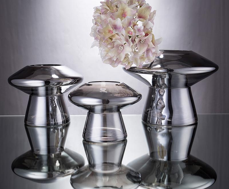 Glass Decorations/glass Vase H19*D14cm