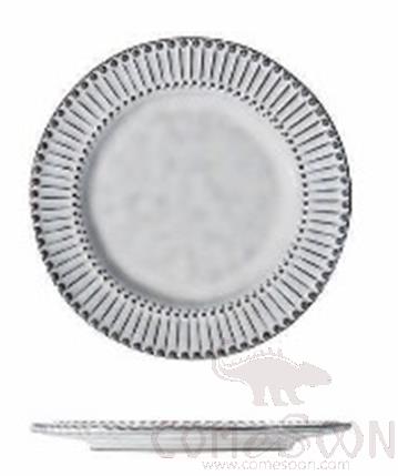 8" Bead Edge Plate, Ø20.3*H2 cm