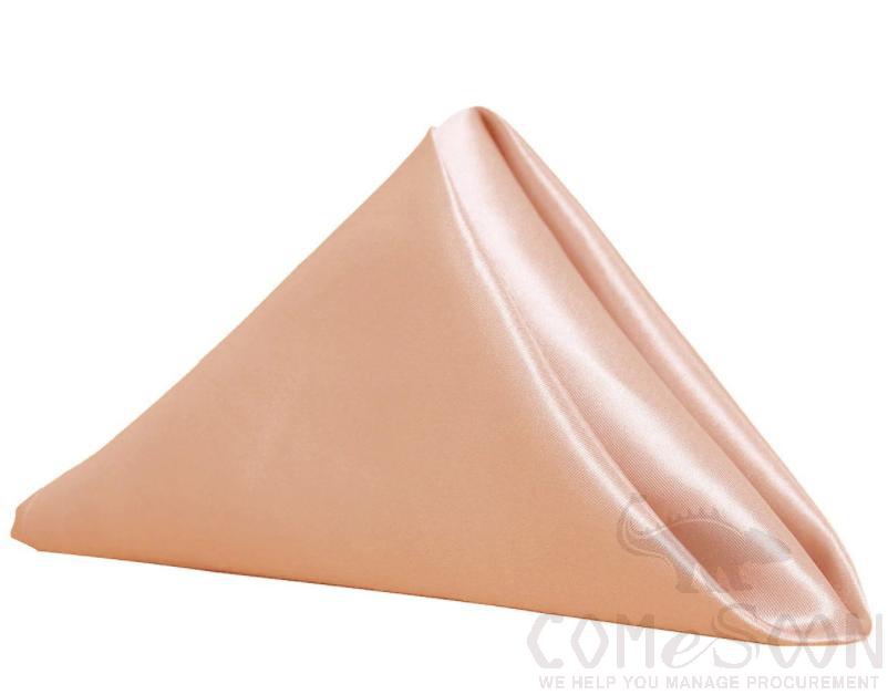 Satin Napkin-Peach 50*50cm