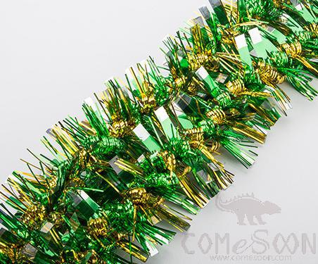 Green Tinsel Ribbon 2m
