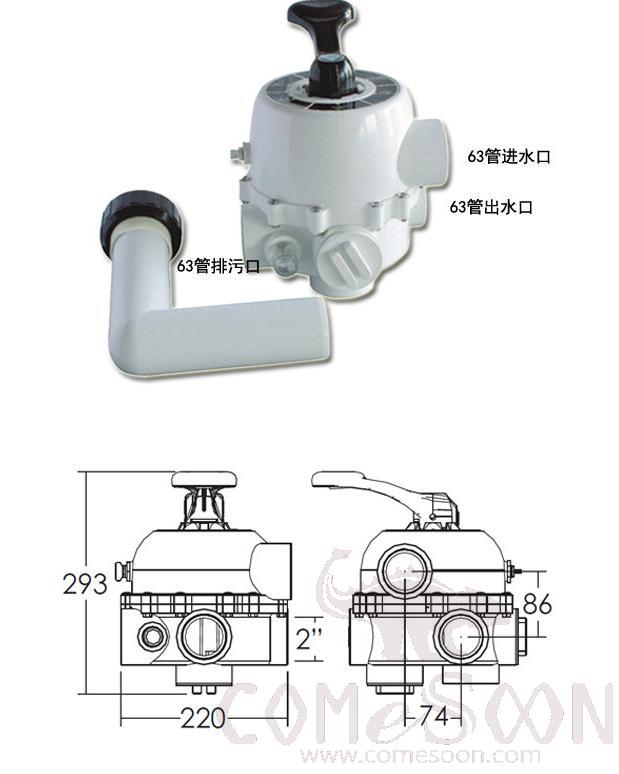 Emaux Sand Filter, 2"