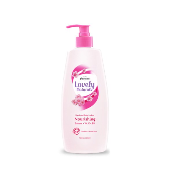 Emeron Lovely Naturals Hand & Body Lotion Nourishing Sakura 400 ml