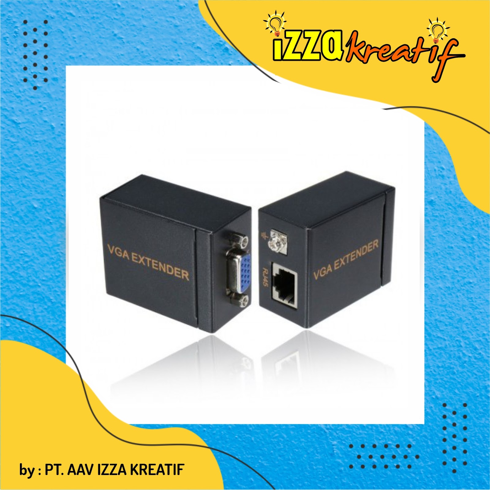 VGA EXTENDER SINGLE LAN CAT 5E & CAT 6