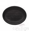 11″ Frosted Striped Long Plate, Matte White, Mf, 280.6*200.6*22.9mm
