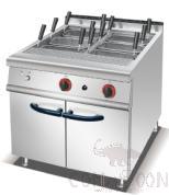 Gas Pasta Cooker with Cabinet, Dimension:l800*W900*H920mm, Power Supply :22kw