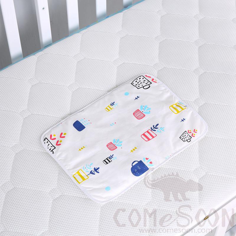 Baby Waterproof Changing Pad, Cotton+ Tpu, 25*35 cm