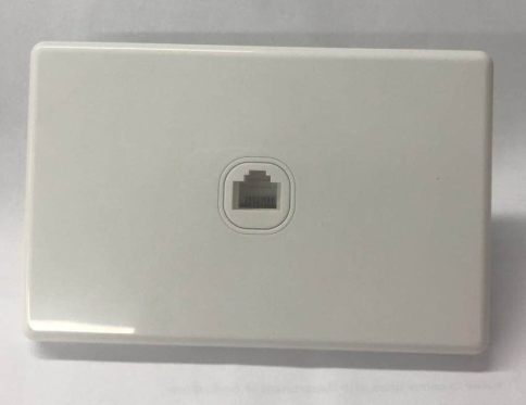1 Gang  4 Core Telephone Socket, 120*78mm