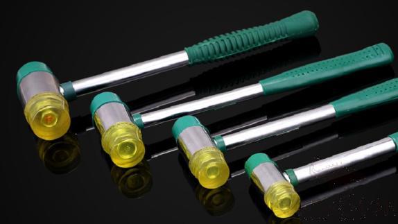 Steel Pipe Handle Mounting Hammer 40mm, High Carbon Steel+ ABS Hammer+ Steel Pipe Handle