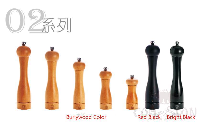 02 Series 7" Pepper Mill, Red Black