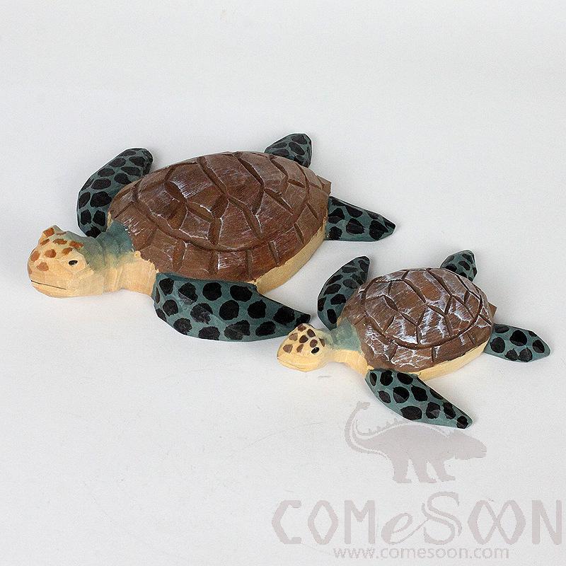 Turtle Wood Carving - Big