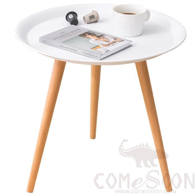 Solid Wood Coffee Table-Φ50*45cm