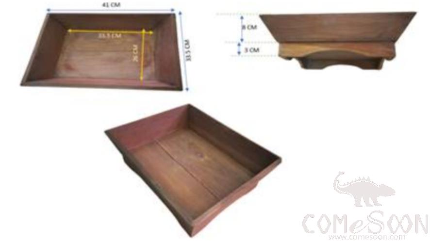Wooden Laundy Tray 42cm Wx67cm D X8cm H product image