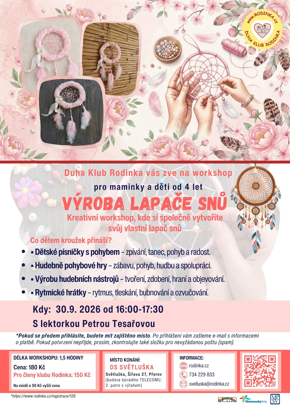 Workshop lapač snů let&aacute;k