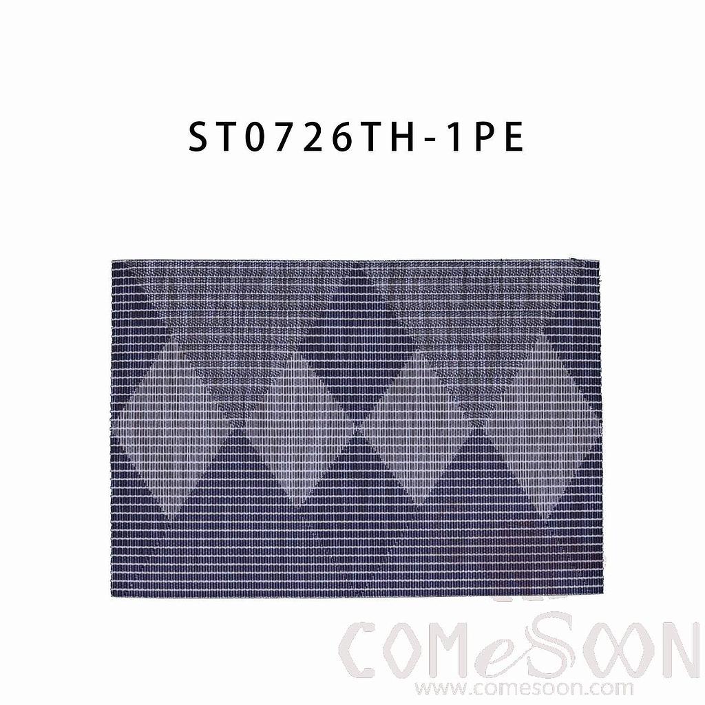 PVC Placemat, Blue Mixed Color Diamond Jacquard PE Placemat