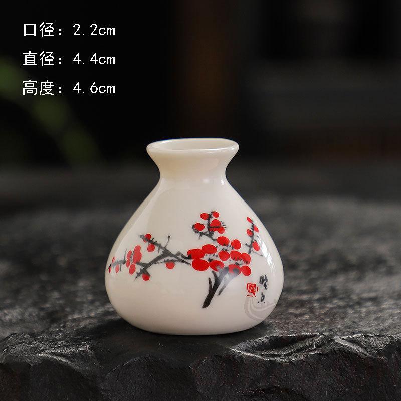 Vase, Ceramics, White, Φ4.4*H4.6cm