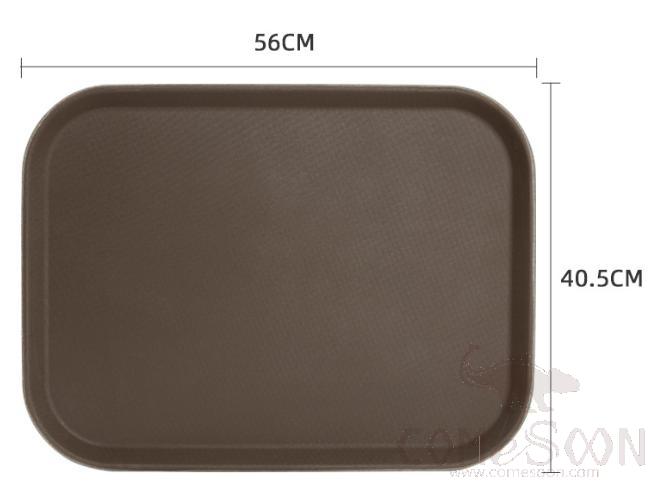 Rectangle Serving Tray, Rubber+ Toughened Glass Fiber, L56.5*W45cm