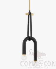 Art Pendant Light, Iron Plating+ Iron Baking Paint, D180*H560mm