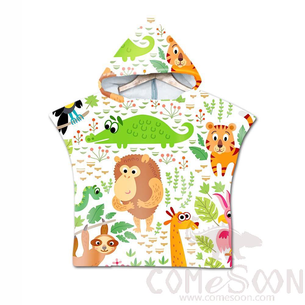 Kid's Cape Beach Towel, Microfiber, 60*80cm
