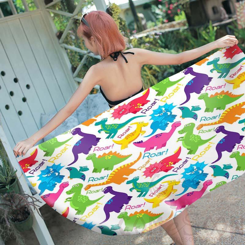 Cartoon Beach Towel, Microfiber, 150*70cm