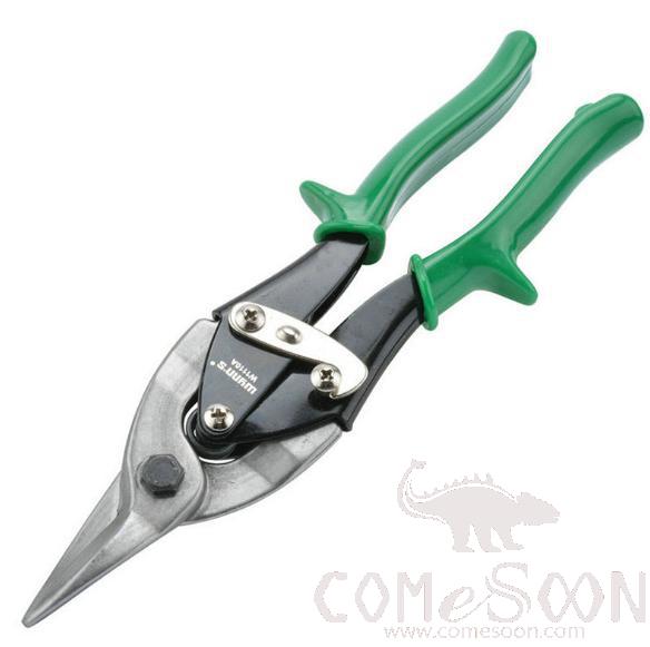 Aviation Shear 10 (Straight Cutting Head), High Carbon Steel+ Rubberized Handle