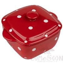 Square Steamed Egg Bowl with Lid, L13*W10.5*H8cm