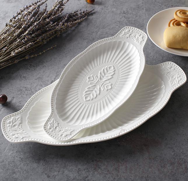 Series a- Oval Plate 12"