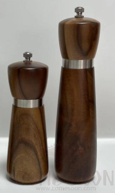 Pepper Mill, Rubber Wood, 8", D5.5*H20.3cm