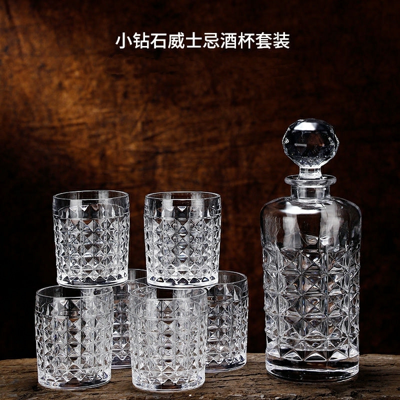 Crystal Wine Glass Bottle  Set 7pcs Set product image