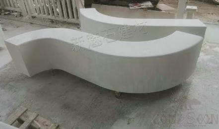 Concrete Leisure Bench, 1000 * 1000 * 2000mm, Uhpc/grc/frp