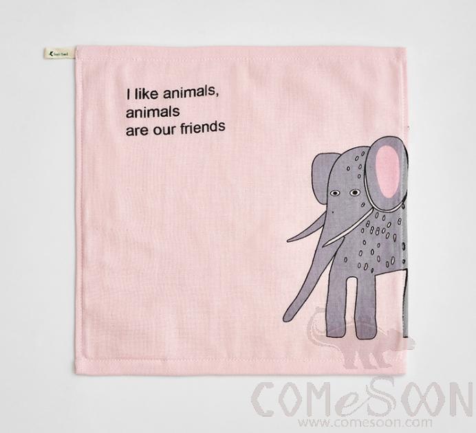 Cartoon Towel, Cotton, 34*34cm