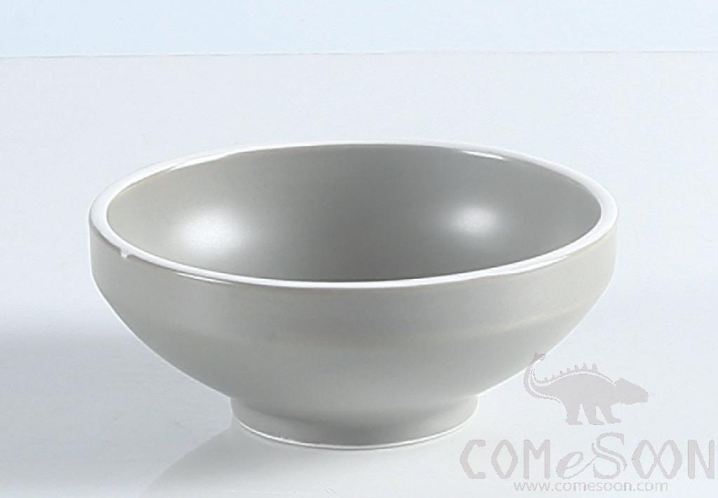 White Grey Series 5" Standing Edge Fin Bowl