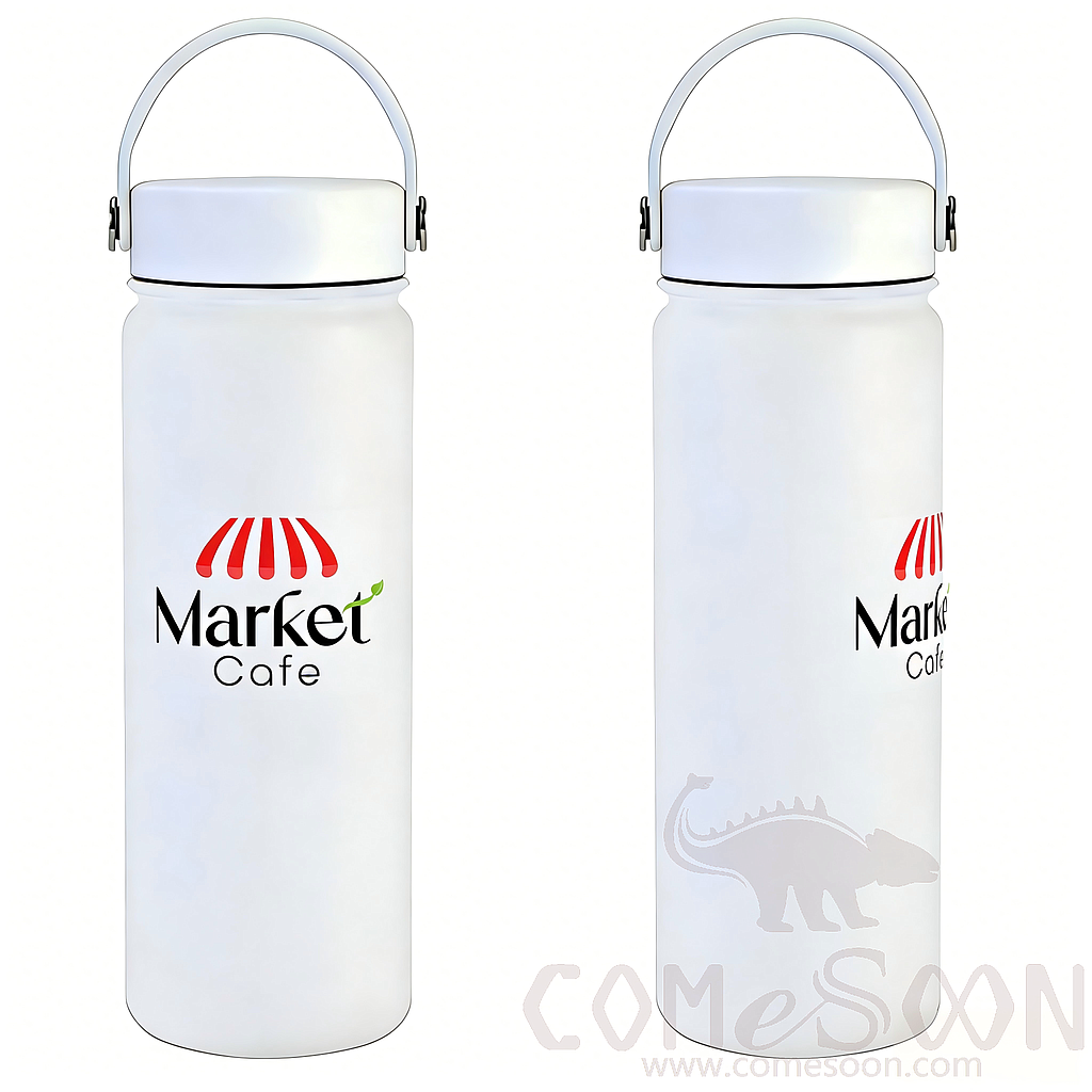 S/S Water Bottle with Customized 3 Colors Logo, 22 oz