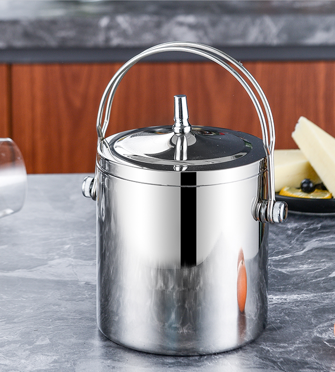 Ice Bucket Customized Color and Hammer 1L Double Wall