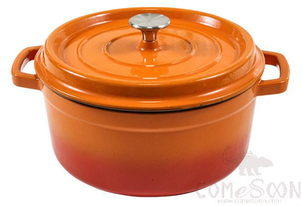 Casserole Enamel Pot 20cm Orange