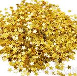 Pentagram Confetti, Plastic, L6mm