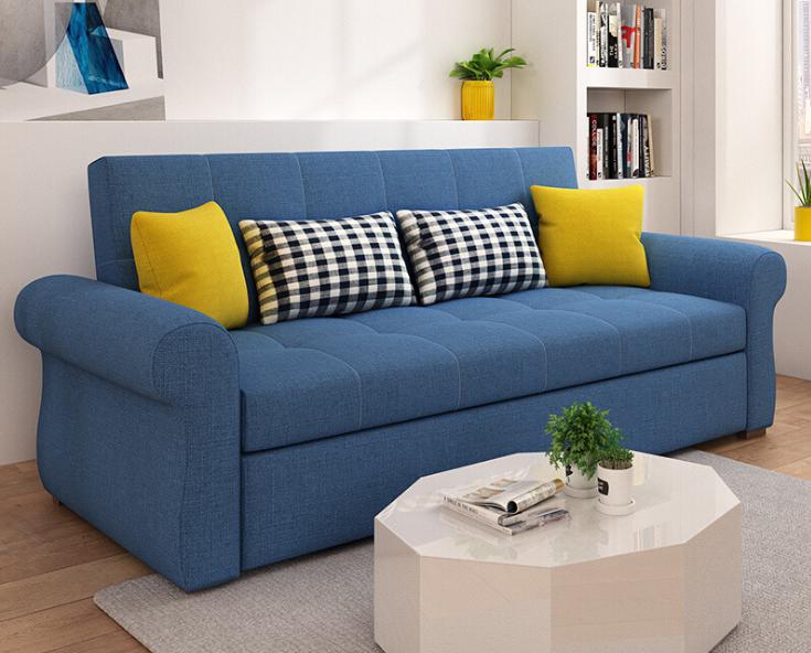 Sofa Bed-Cotton Linen-Sofa:220*84*83cm Bed:180*188cm