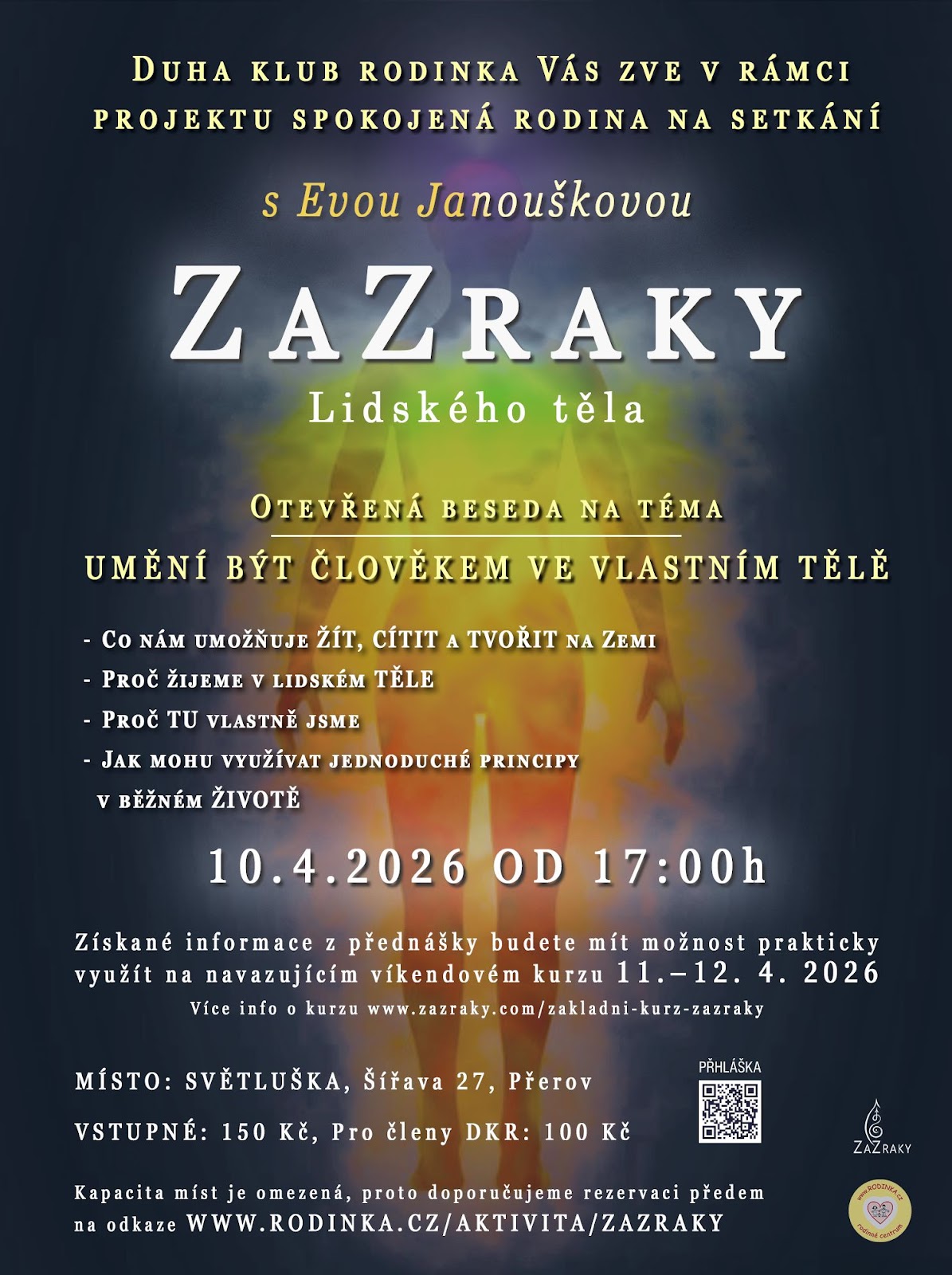 Leták ZaZraky - Zázraky lidského těla