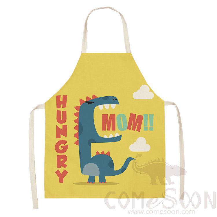 Dinosaur Apron, Linen, 55*68cm