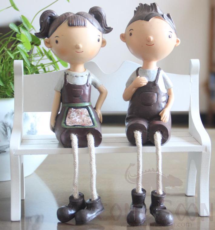 Rasin Ornaments Resin Decorations Creative Decoration Artistic Decoration   L12*W4.5*H15, Brown
