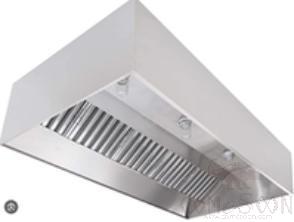 Ss Wall Mounted Exhaust Hood with Buffer Air Filters(Without Filtration System)