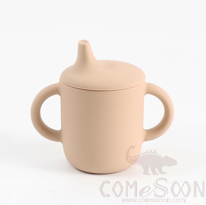 Children's Water Cup W/lid, Silicone, 150ML, Pink