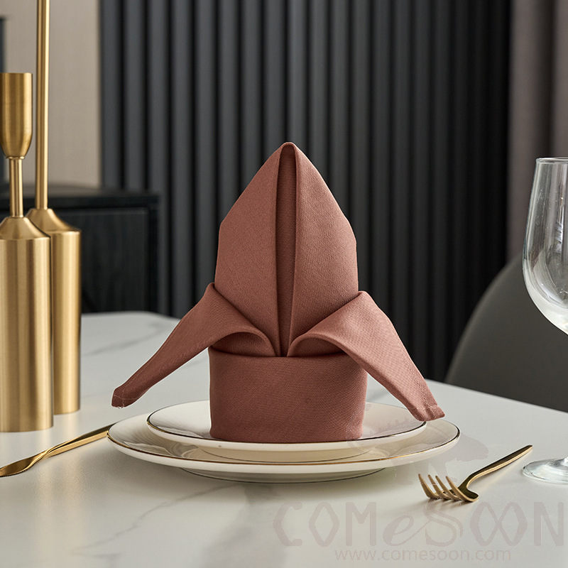 Napkin,100% Cotton,L50*W50cm,Brown