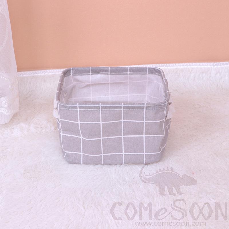 Linen Storage Laundry Basket-L21*W17*H13 cm