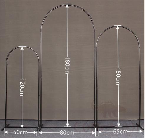 Iron Arch Set of Three, Black
