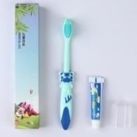 Children's Dental Equipment-Cartoon Toothbrush, Dupont Ultra-Soft Steel Wire Brush, 5G Maxam Children's Toothpaste, Card Box Packaging