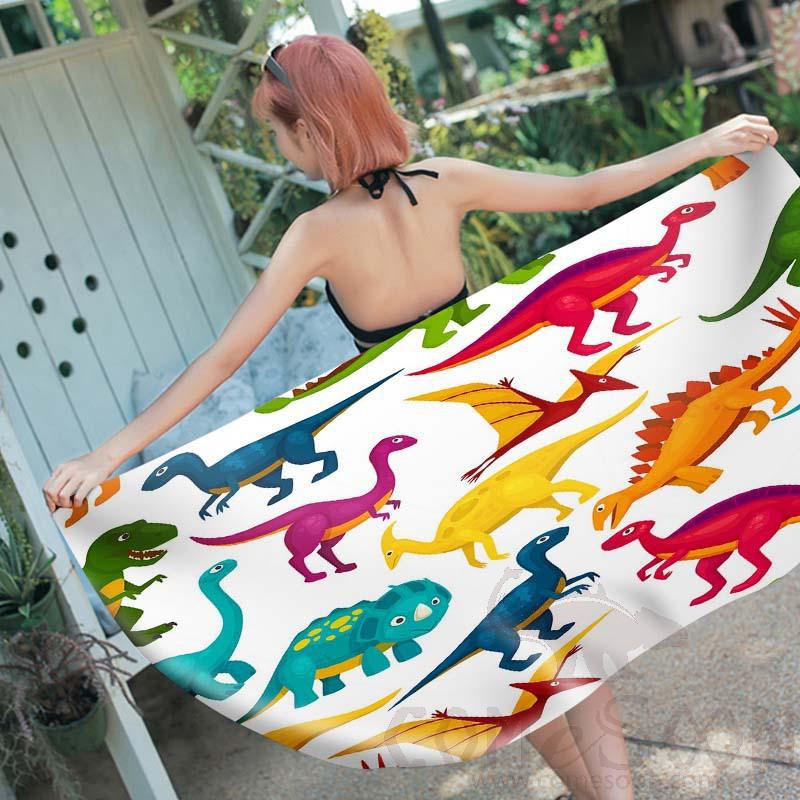 Cartoon Beach Towel, Microfiber, 150*70cm
